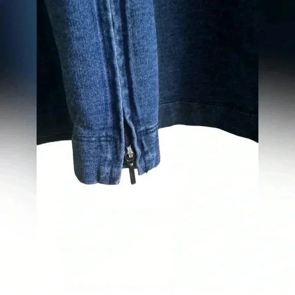J.Jill - Pure Jill Denim Zip Up Cardigan Size L - Picture 6 of 16